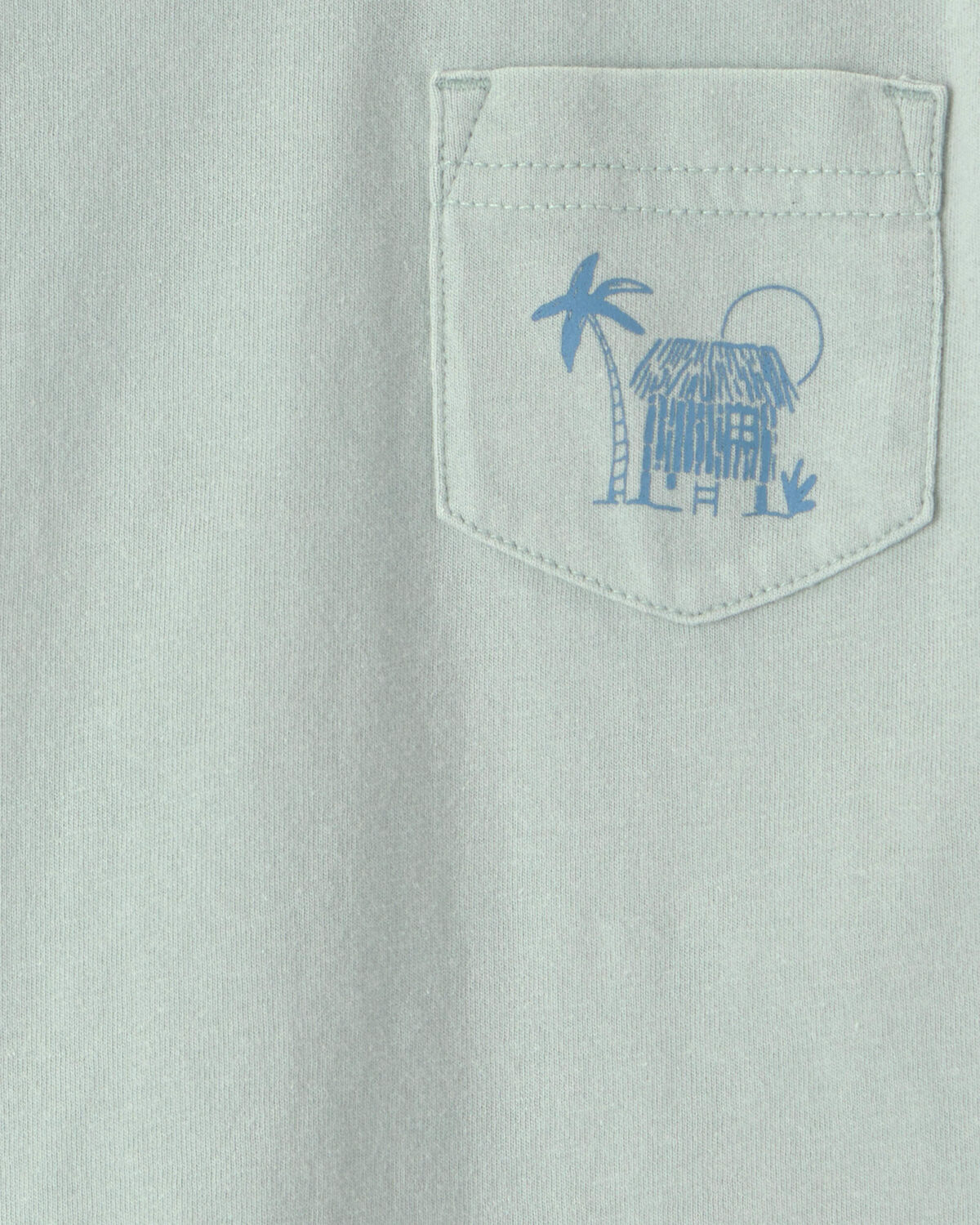 Baby Boy Pocket Tee - Mint Green - Image 2