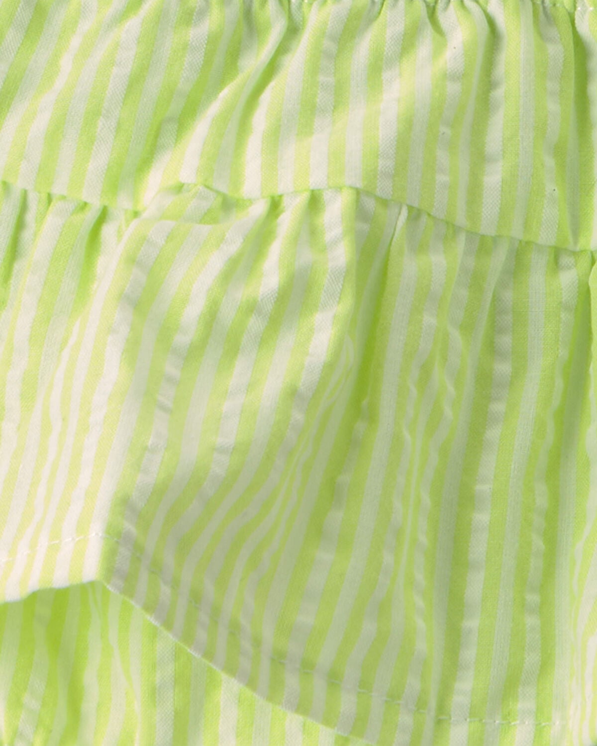 Baby Girl 2-Piece Fish Top & Short Set - Ivory/Green - Image 4