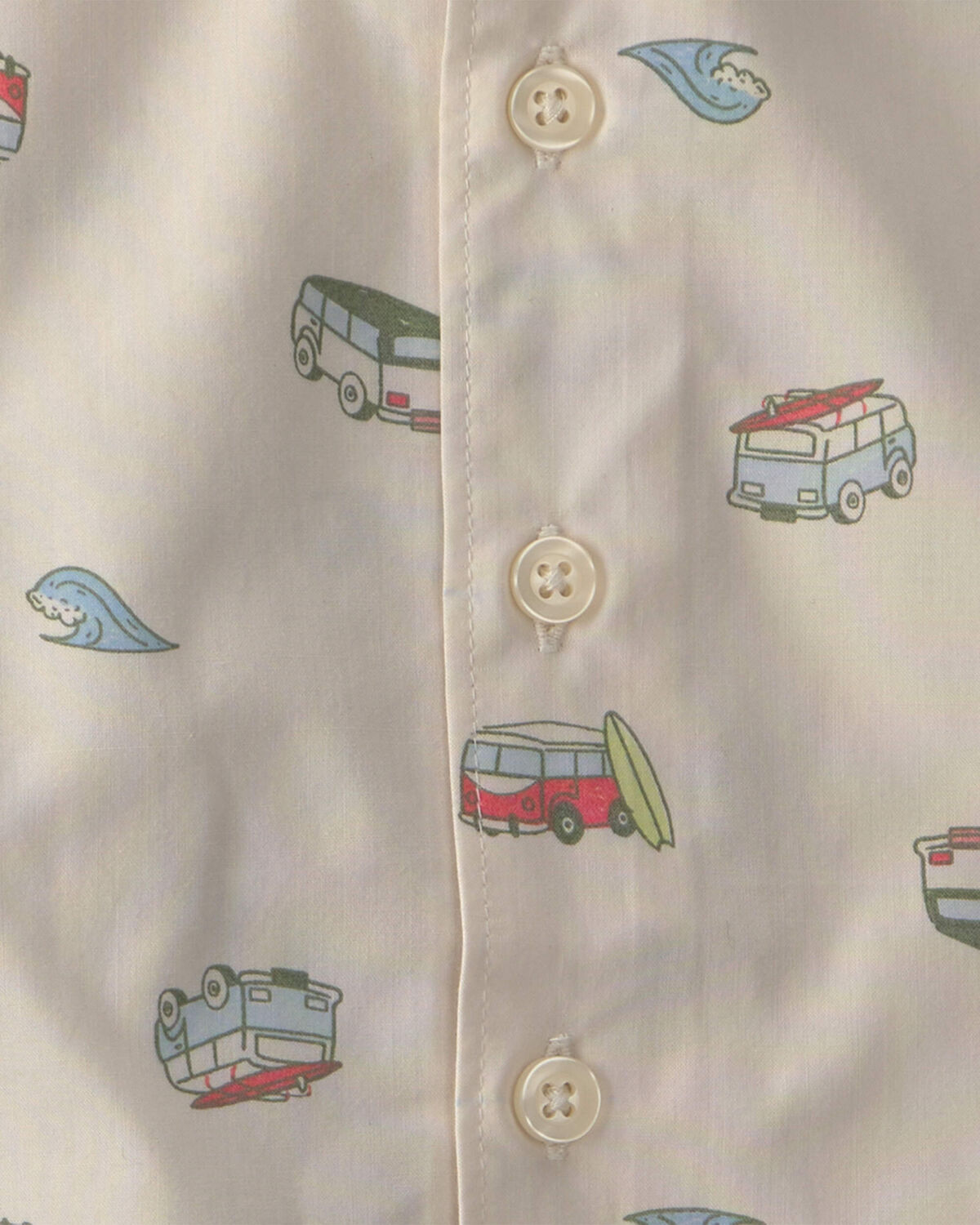 Baby Boy 2-Piece Beachy Van Top & Short Set - Green - Image 2