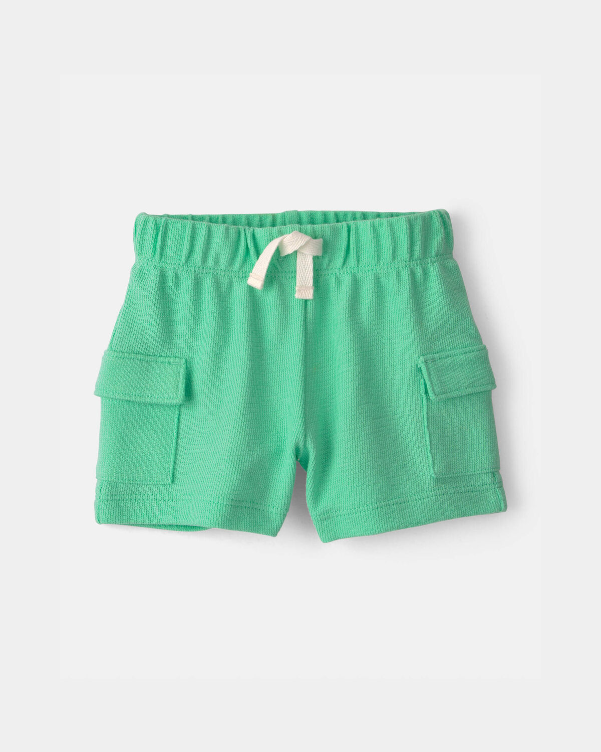 Baby Boy 3-Piece Shark Top, Bodysuit & Short Set - Green/Ivory - Image 2
