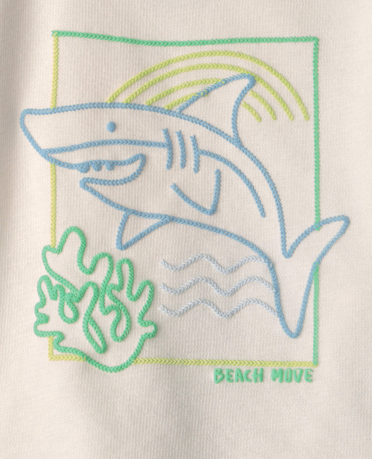 Baby Boy 3-Piece Shark Striped Outfit Set - Blue/White - Image 19