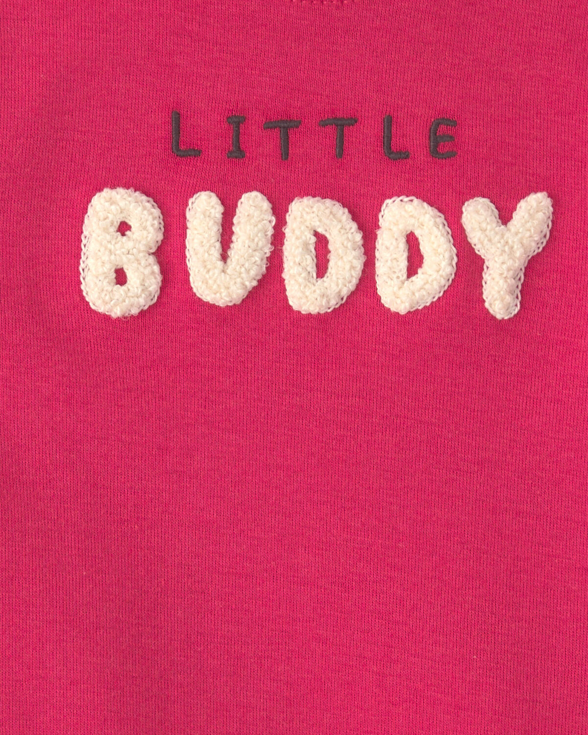 Baby Boy 2-Piece 'Little Buddy' Bodysuit & Pant Set - Red/Grey - Image 5