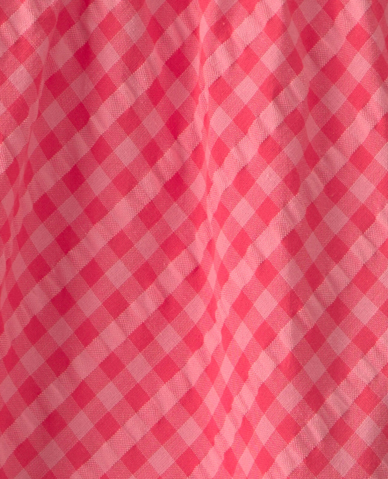 Baby Girl Gingham Tiered Dress - Coral - Image 5
