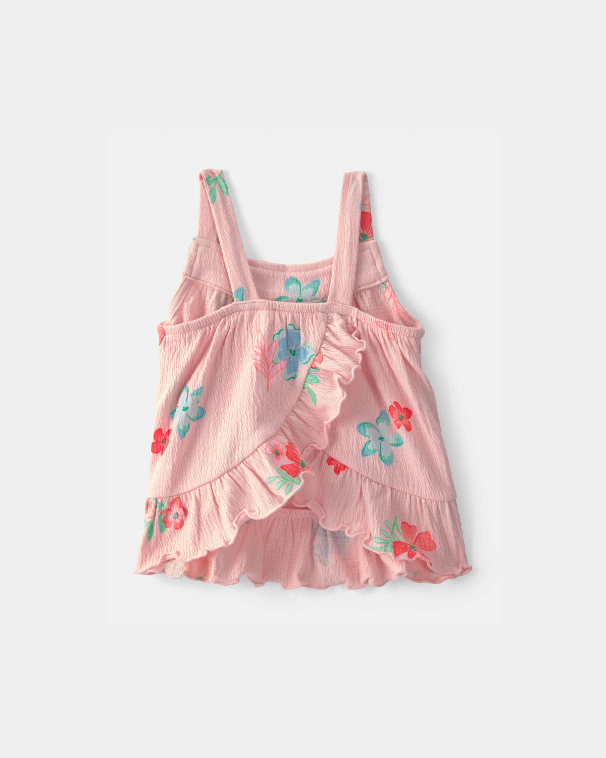 Baby Girl 2-Piece Floral Ruffle Top & Short Set - Pink - Image 2