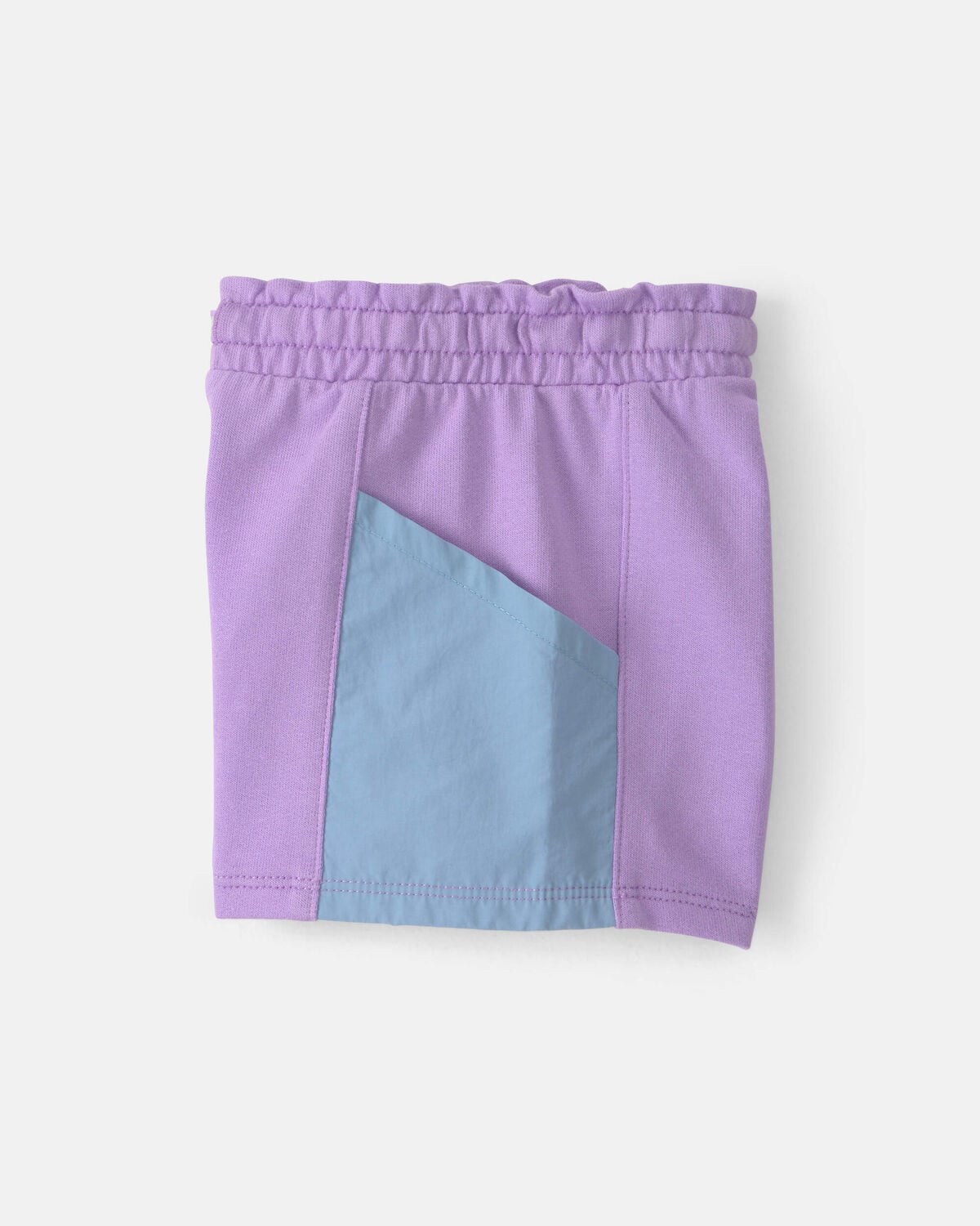 Baby Girl French Terry Shorts - Purple/Blue - Image 2