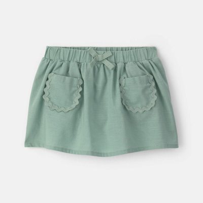 Baby Girl Pocket Skort - Green