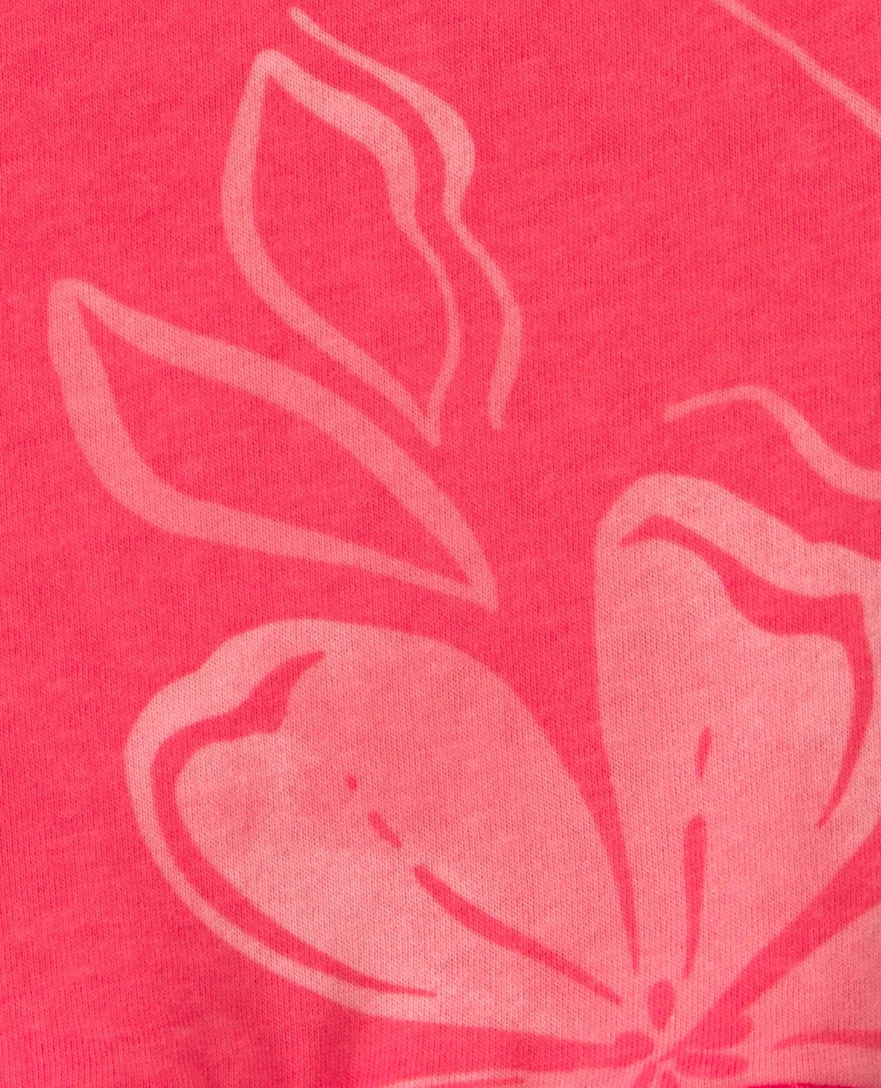 Baby Girl Floral Peplum Tank Top - Coral - Image 3