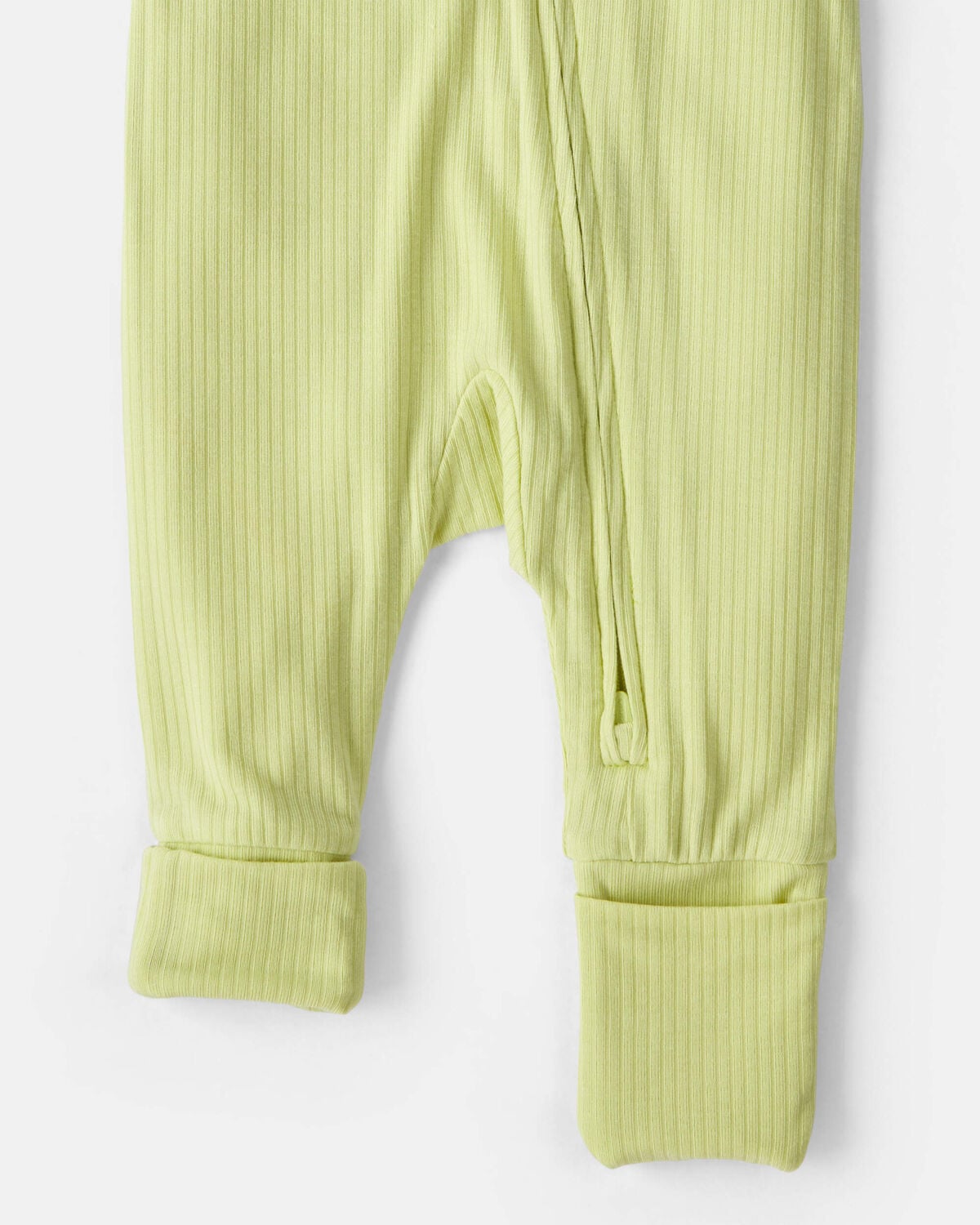 Baby PurelySoft™ 2-Way Zip Sleep & Play Pajamas - Green - Image 4