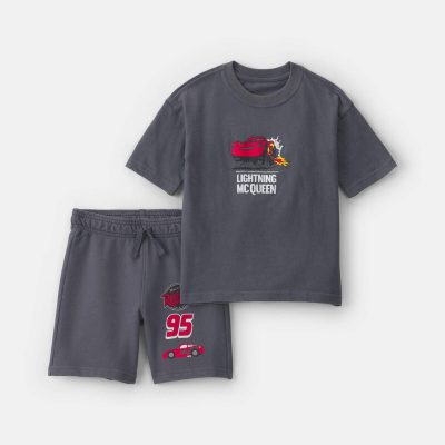 Baby Boy ©Disney/Pixar Cars Short-Sleeve Top & Short Set - Grey