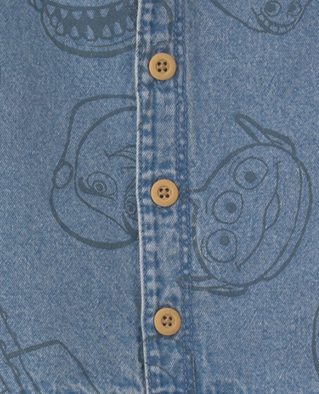 Baby Boy 2-Piece Pixar© Toy Story Chambray Short-Sleeve Top & Short Set - Medium Wash - Image 3