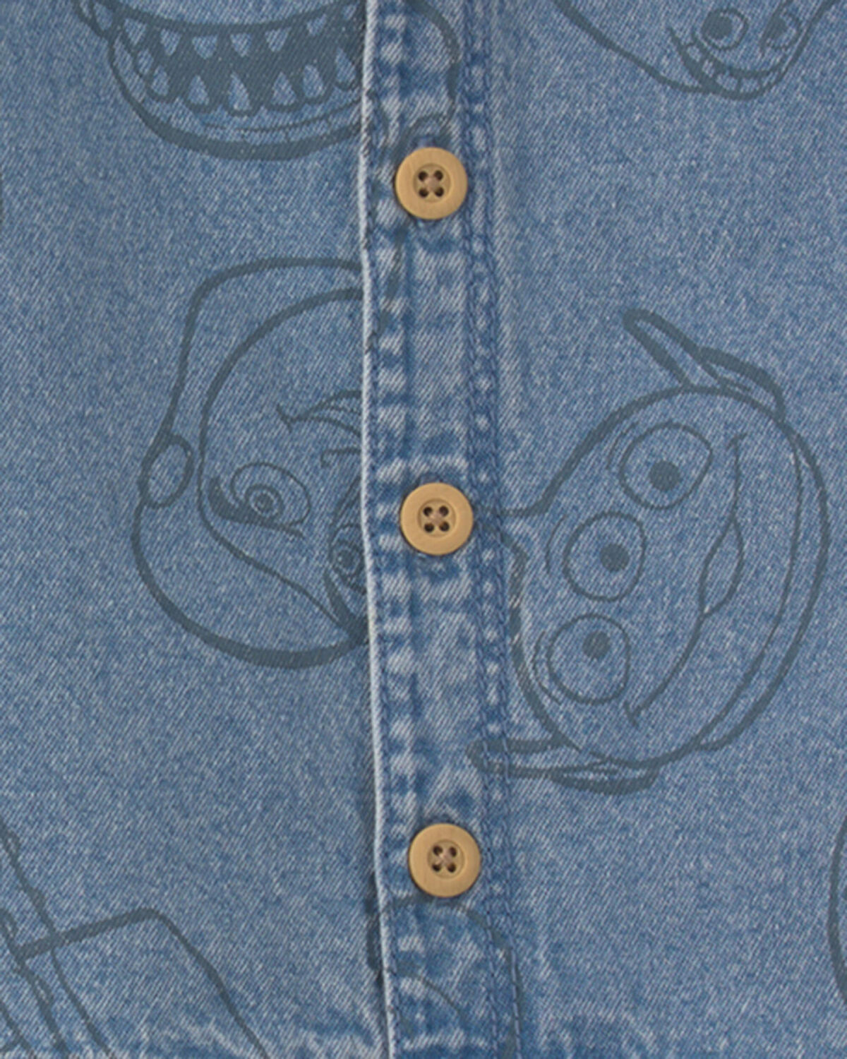 Baby Boy 2-Piece Pixar© Toy Story Chambray Short-Sleeve Top & Short Set - Medium Wash - Image 2