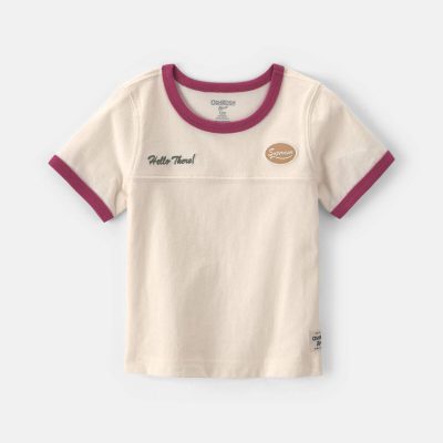 Baby Boy 'Hello There' Graphic Tee - Cream