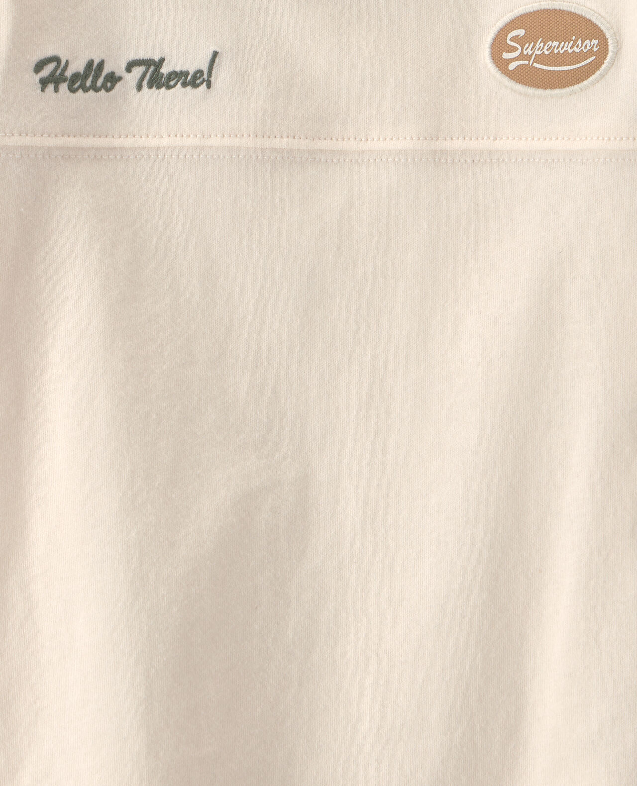 Baby Boy 'Hello There' Graphic Tee - Cream - Image 3