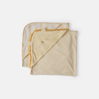 Baby 2-Pack Lion Terry Towels - Yellow