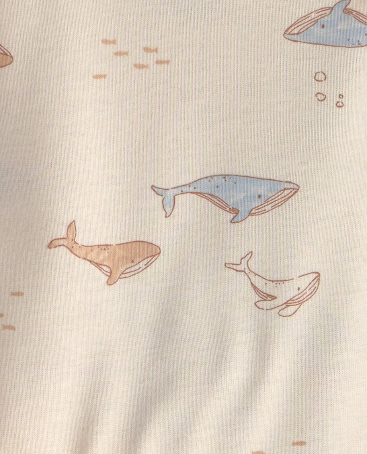 Baby 4-Piece Whale Long-Sleeve Bodysuit & Pant Set - Blue/Ivory - Image 5