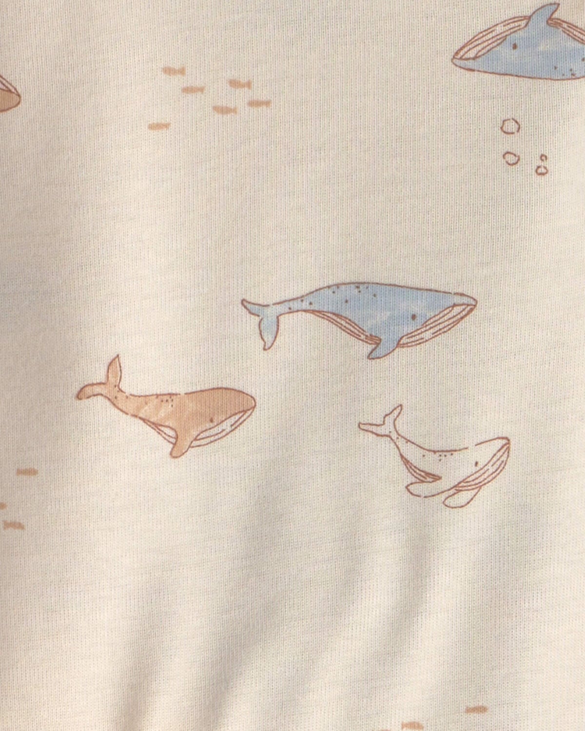 Baby 4-Piece Whale Long-Sleeve Bodysuit & Pant Set - Blue/Ivory - Image 3