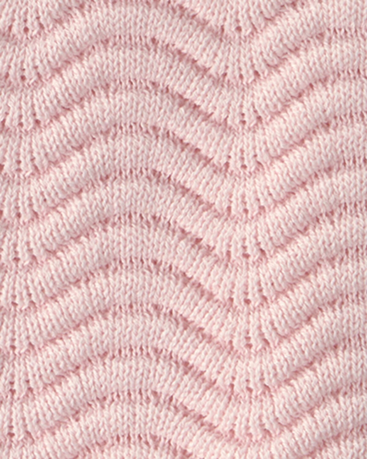 Baby Girl Sweater Knit Tank Top - Pink - Image 2