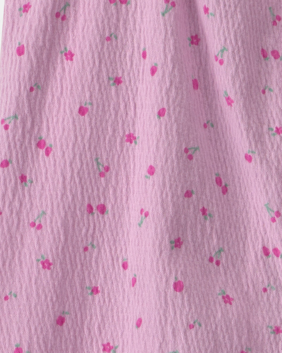 Baby Girl Cherry Flutter Sleeve Jumpsuit - Pink - Image 2