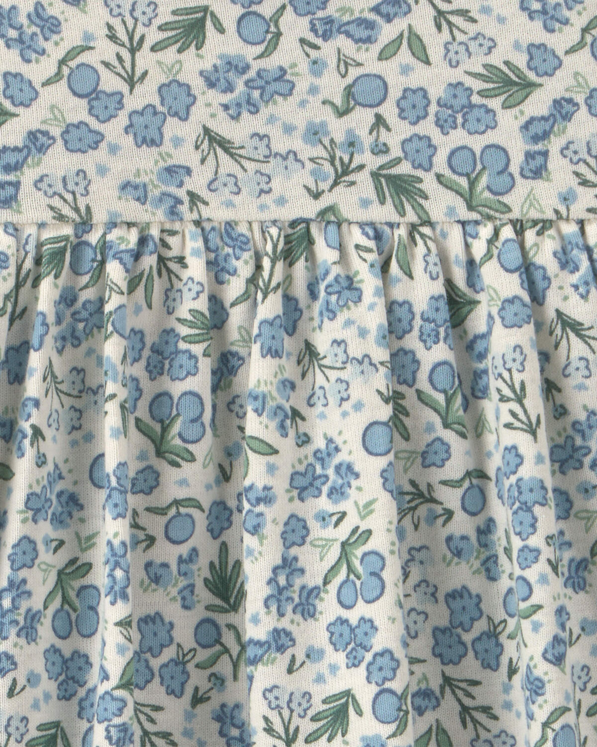 Baby Girl 2-Piece Floral Cardigan Dress Set - Blue - Image 4