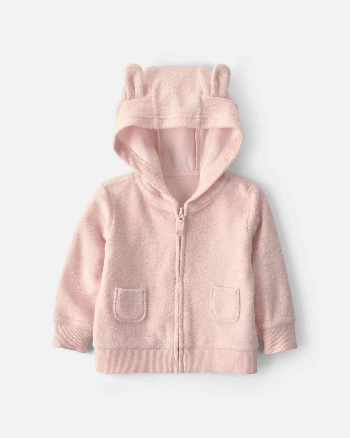 Baby Girl 3-Piece Bunny Terry Layering Set - Pink - Image 2