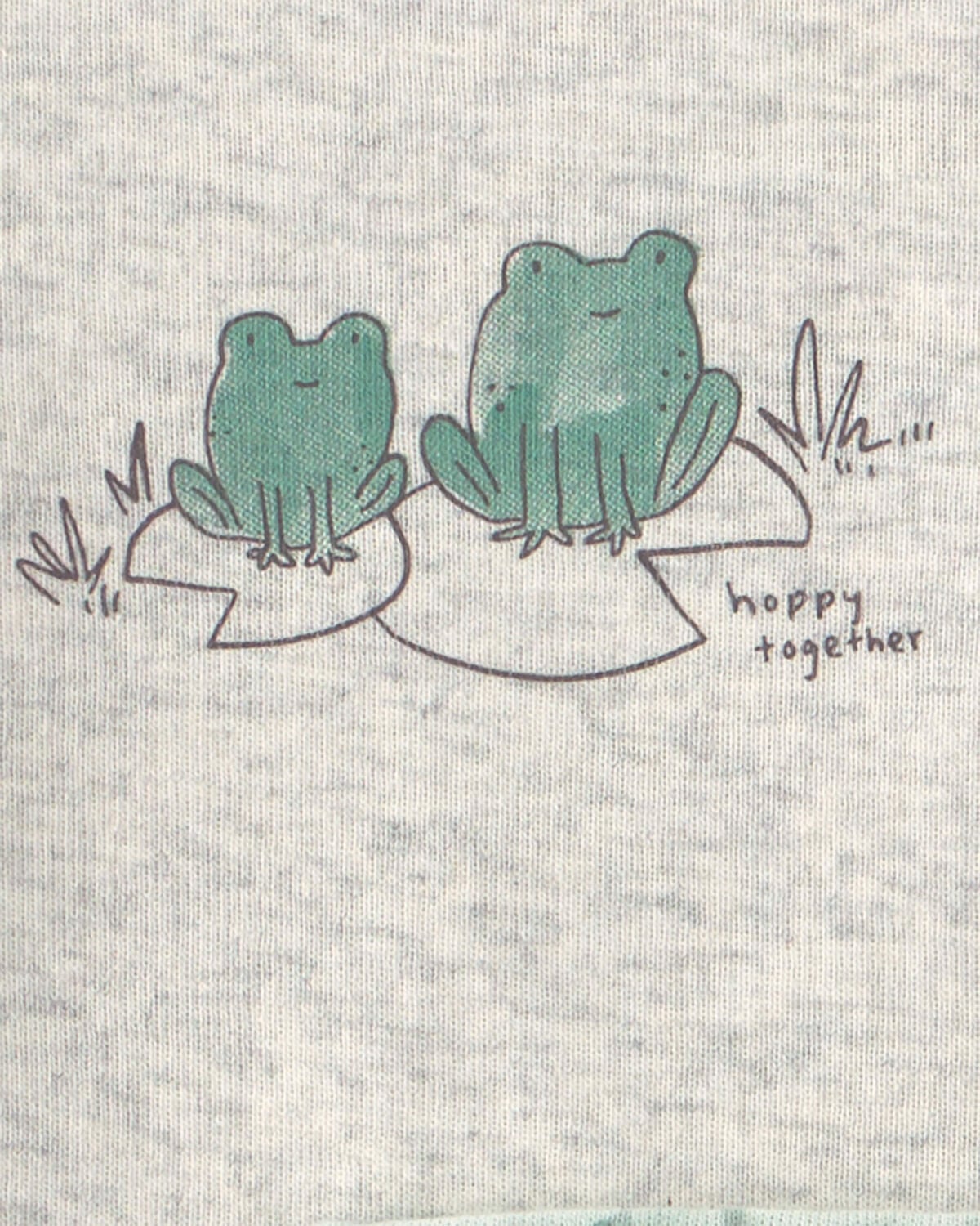 Baby 3-Piece Frog Bodysuit & Pant Set - Green/Grey - Image 2