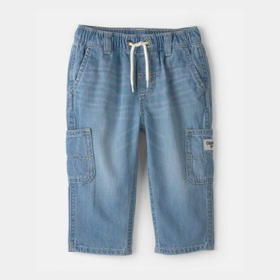 Baby Boy Wide-Leg Carpenter Jeans - Medium Wash