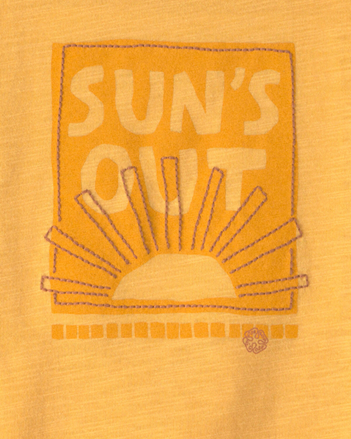 Baby 'Sun's Out' Graphic Tee - Yellow - Image 2