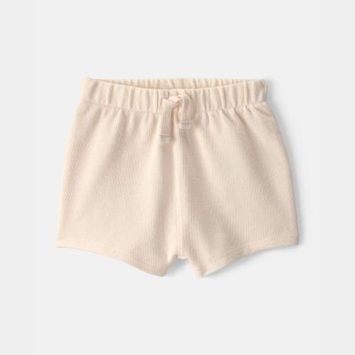 Baby Drawstring Shorts - Ivory