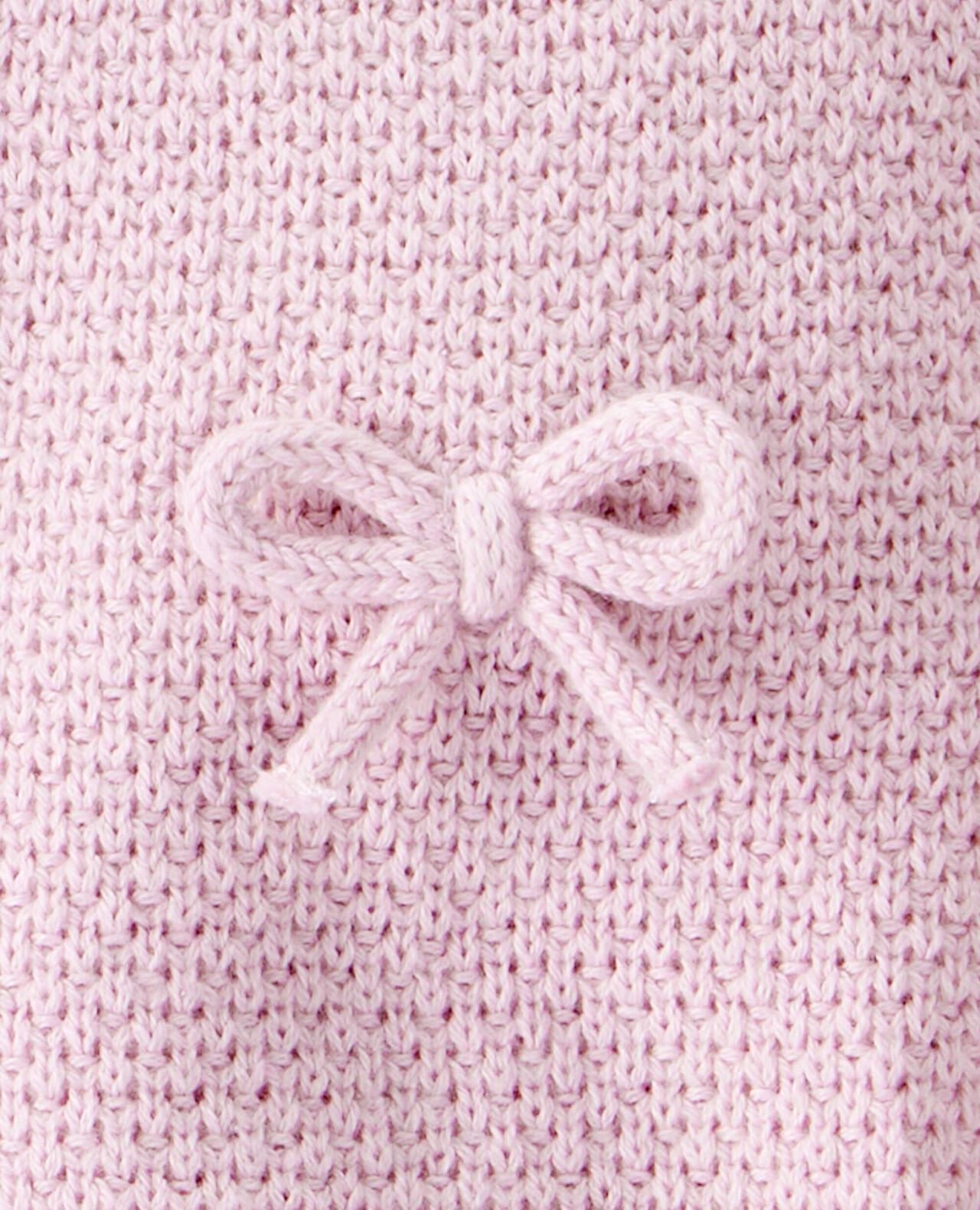 Baby Girl 2-Piece Organic Cotton Bow Knit Sweater & Pant Set - Image 4