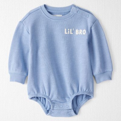 Baby Boy Organic Cotton Lil' Bro Bubble