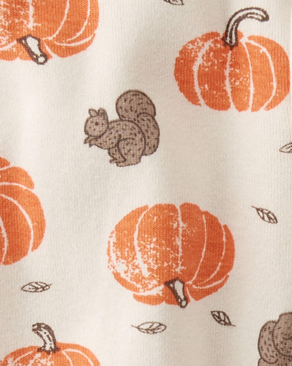 Baby Organic Cotton Sleep & Play Pajamas in Harvest Pumpkins - Image 3