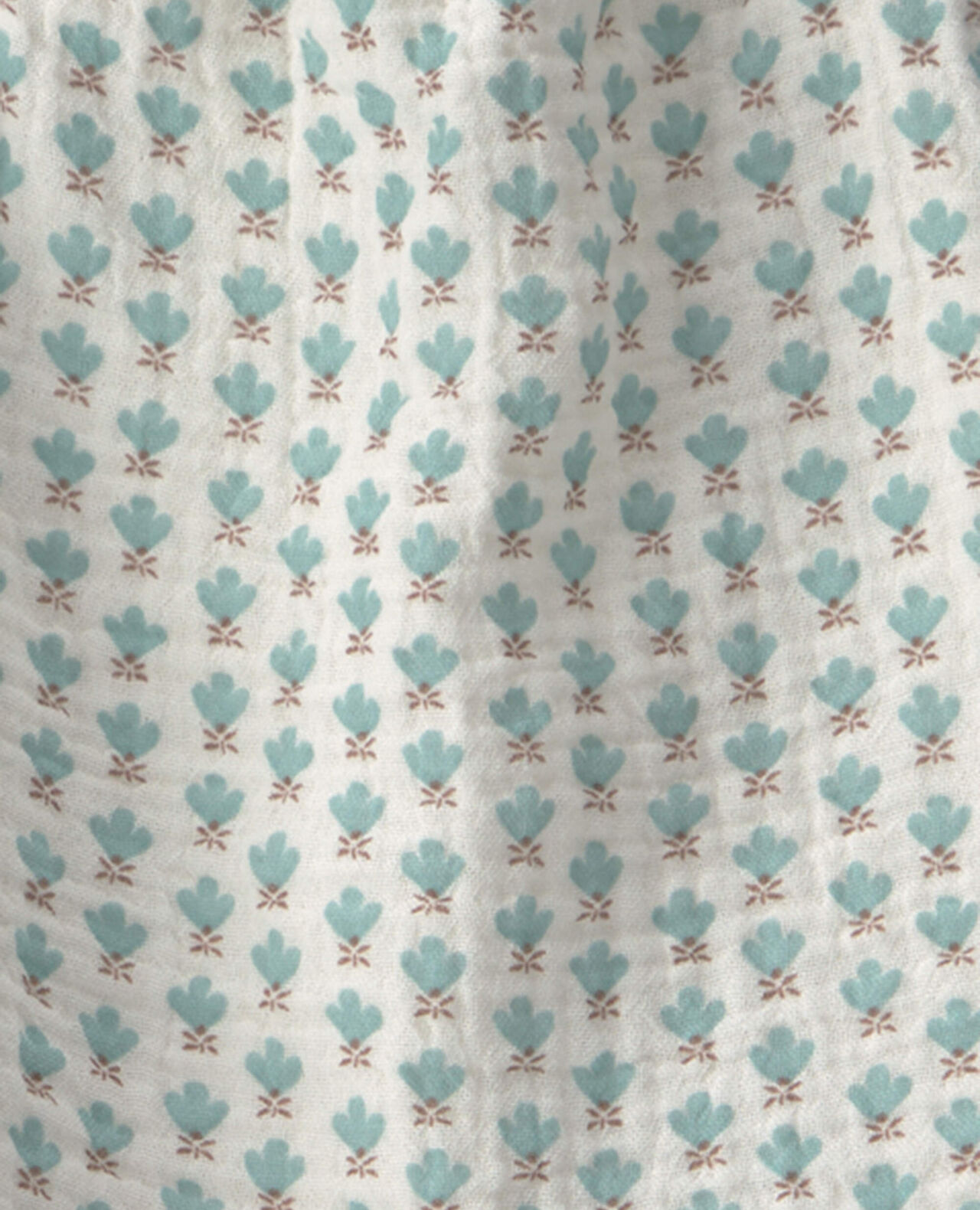 Baby Girl 2-Piece Chambray Top & Short Set Made with Organic Cotton in Blue Hibiscus - Image 6
