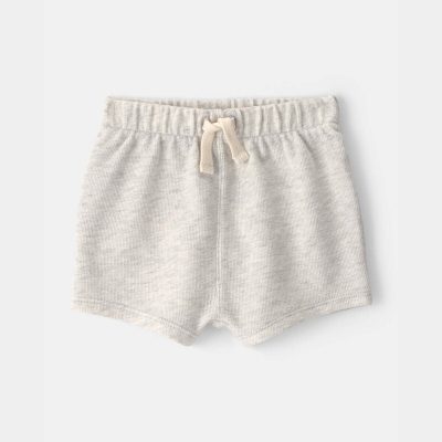 Baby Drawstring Shorts - Grey