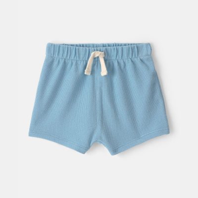 Baby Boy Drawstring Shorts - Blue
