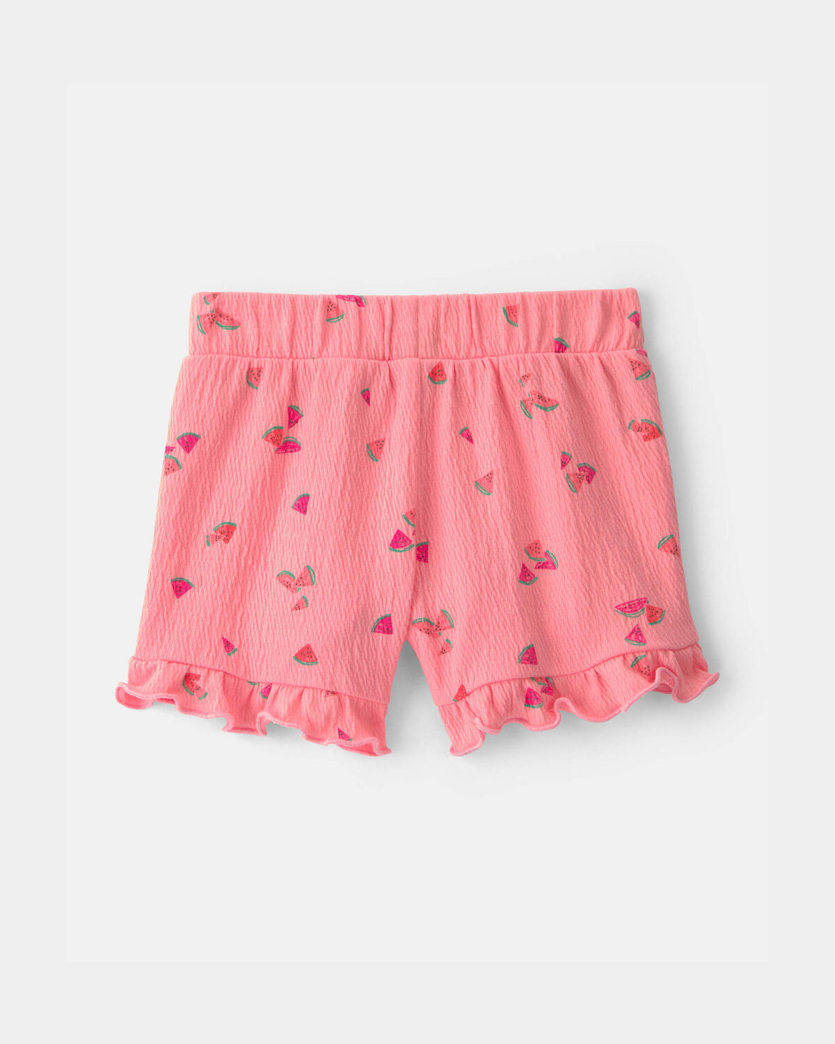Baby Girl Ruffle-Trim Watermelon Shorts - Pink - Image 2