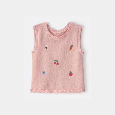 Baby Girl Summer Icon Tank Top - Pink