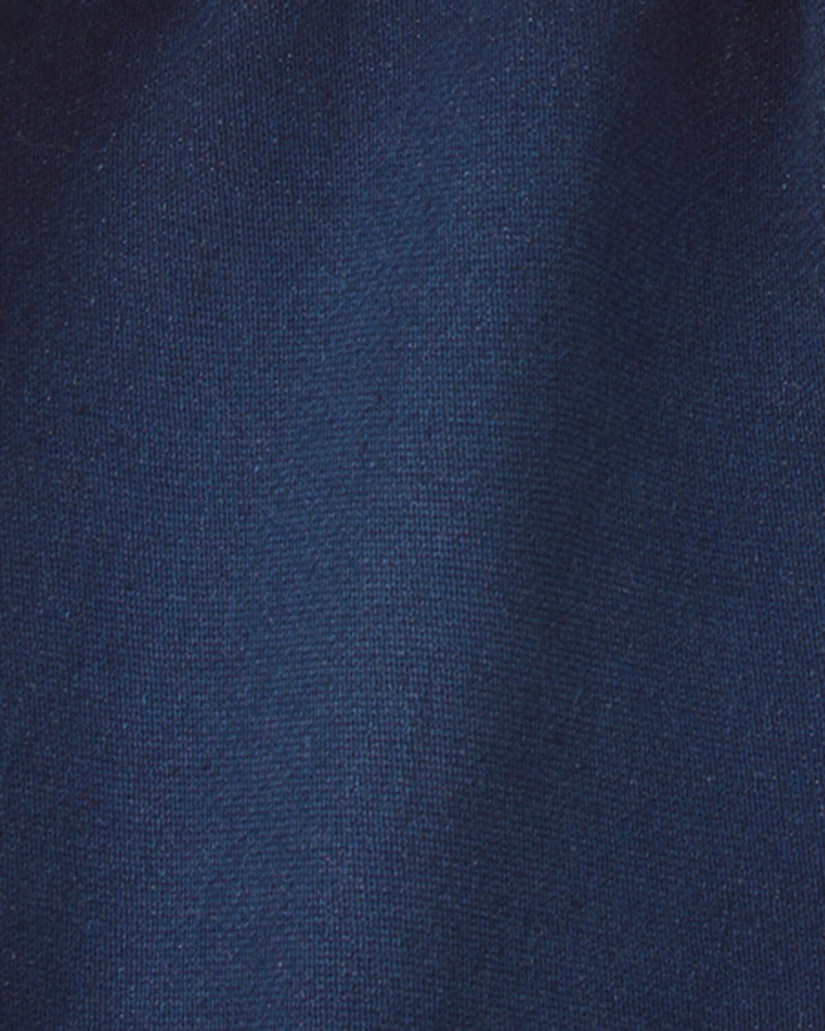 Baby Girl French Terry Knit Shorts - Dark Wash - Image 4