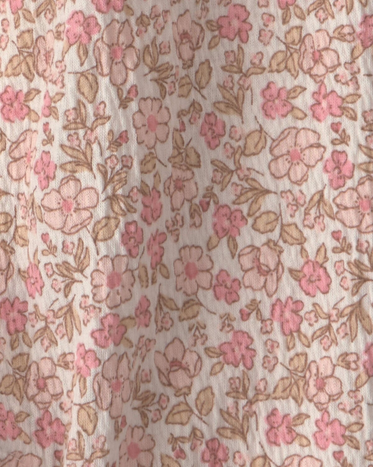 Baby Girl Floral Jumpsuit - Pink - Image 4