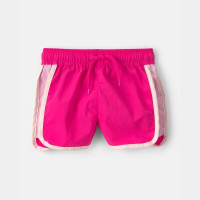 Baby Girl Colorblock Active Shorts - Pink