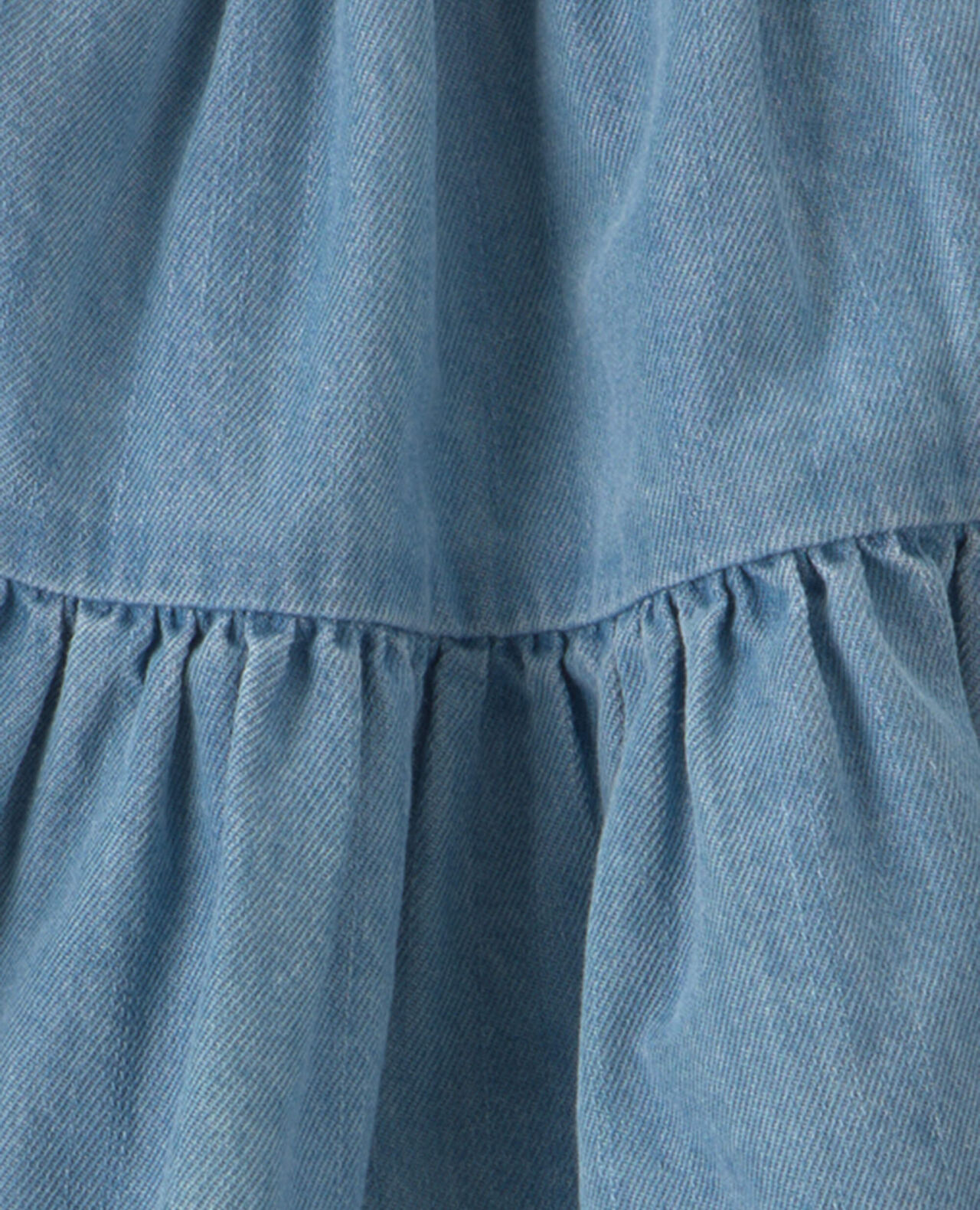 Baby Girl Denim Chambray Dress - Light Wash - Image 5