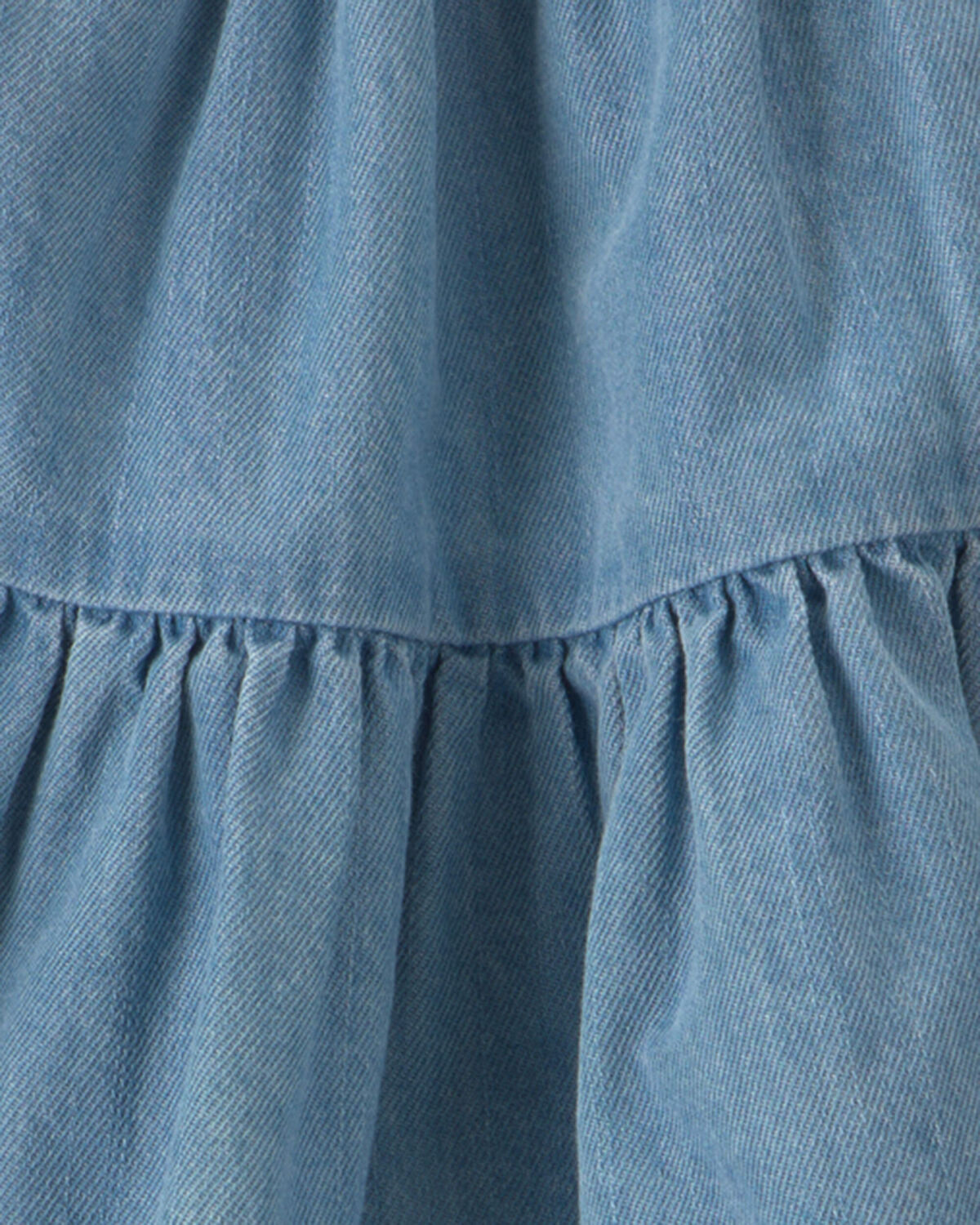 Baby Girl Denim Chambray Dress - Light Wash - Image 4