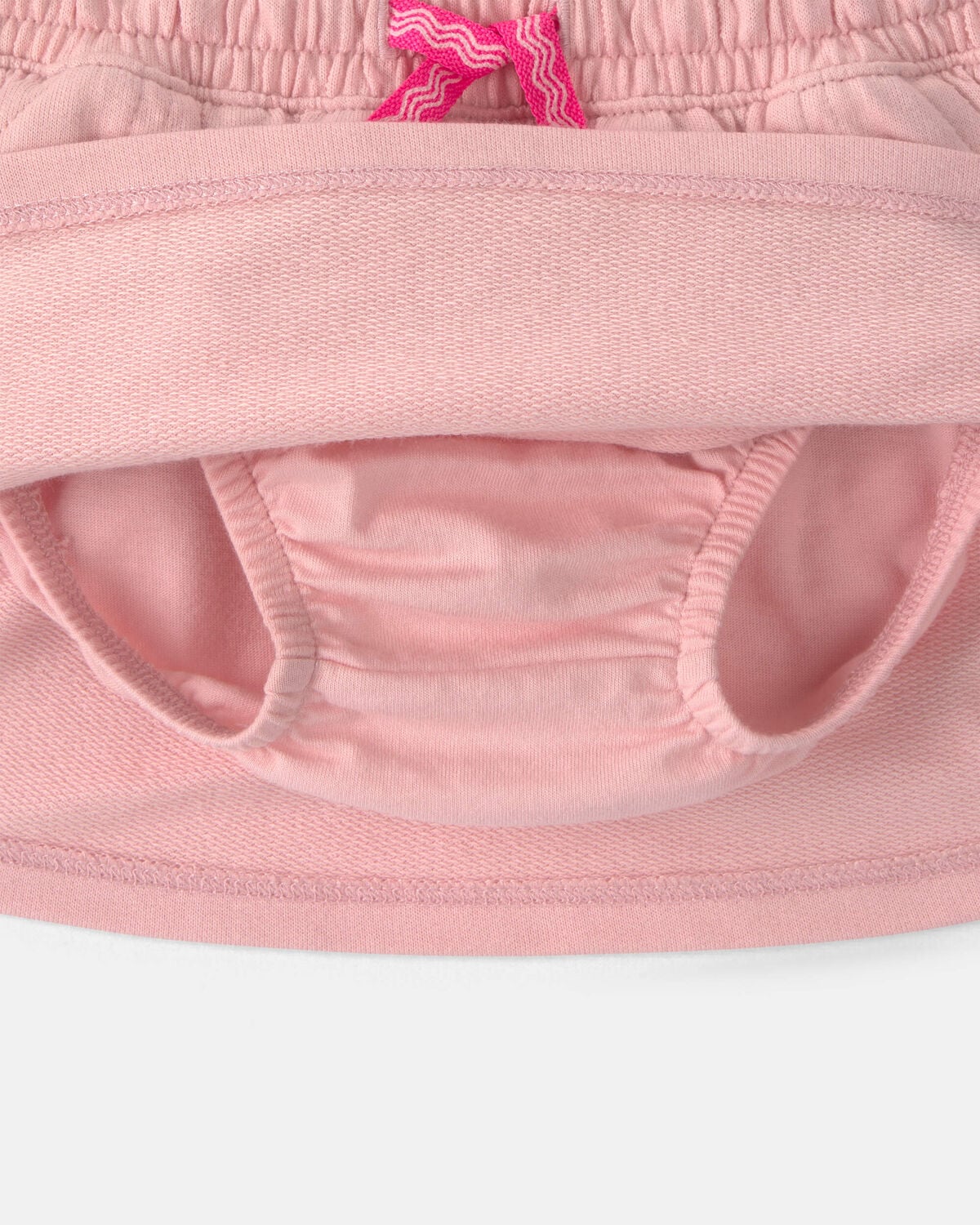 Baby Girl French Terry Skort - Pink - Image 2