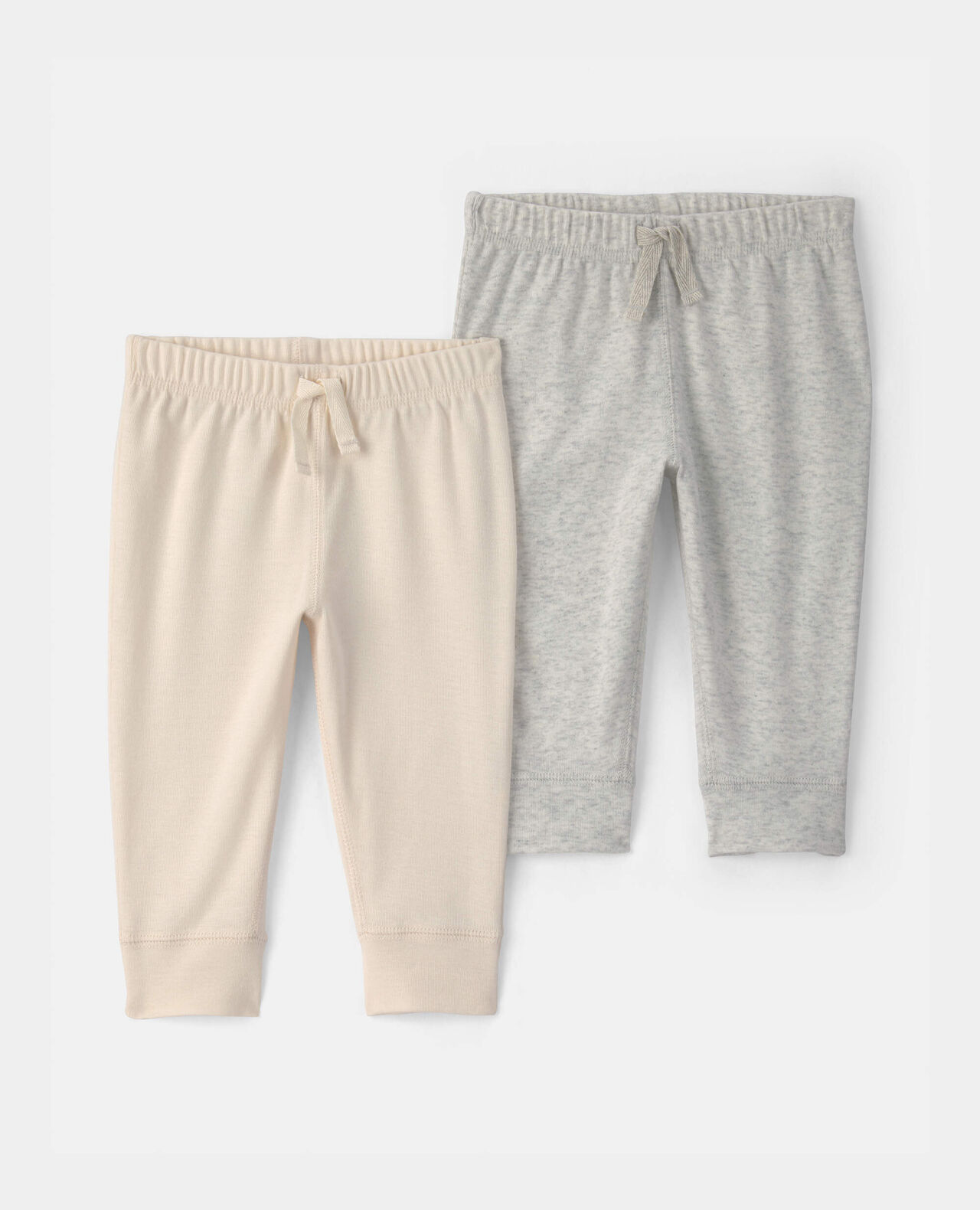 Baby 2-Pack Pants - Ivory/Grey - Image 5
