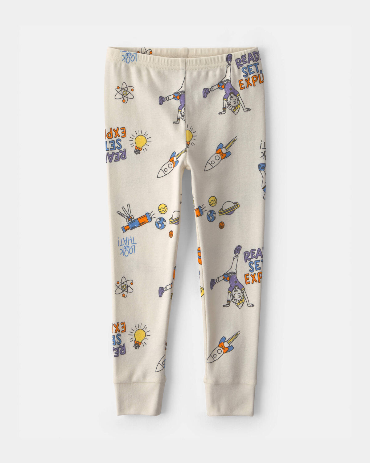 Baby 2-Piece Blippi Short-Sleeve Pajama Set - Cream - Image 3