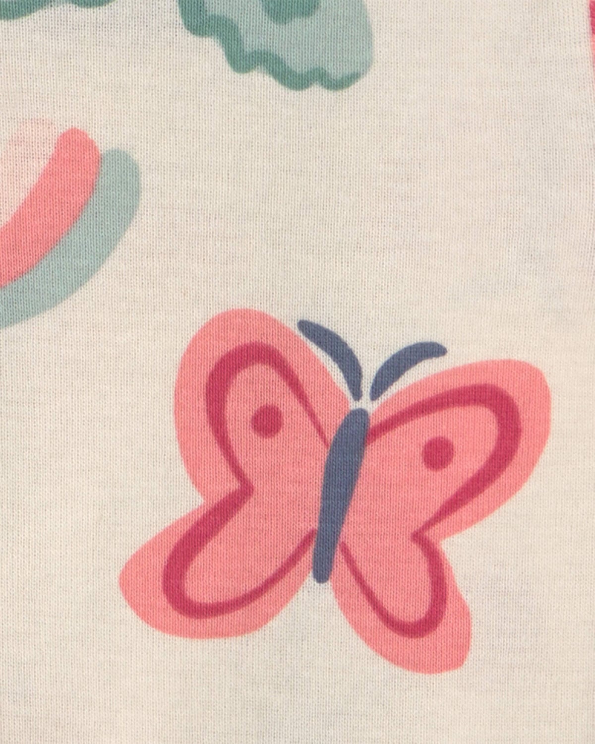 Baby Girl 4-Pack Heart Butterfly Long-Sleeve Bodysuits - Image 3