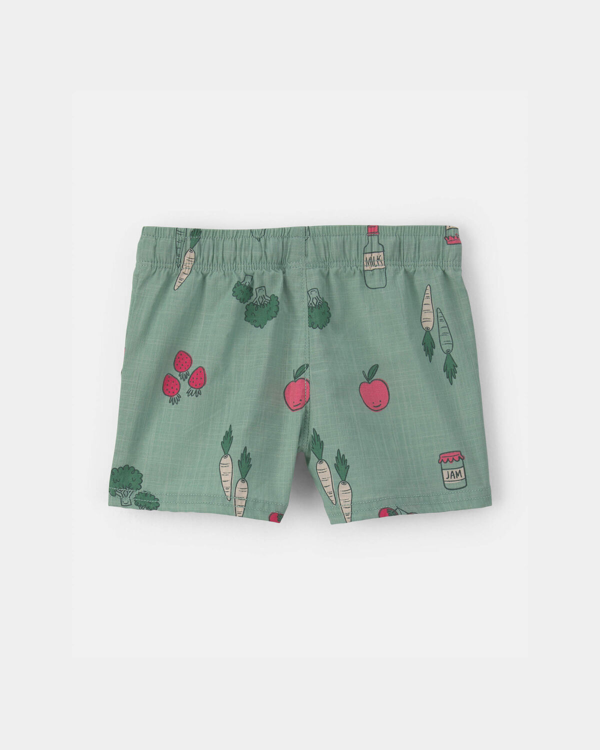 Baby Boy Veggie Fruit Shorts - Green - Image 2