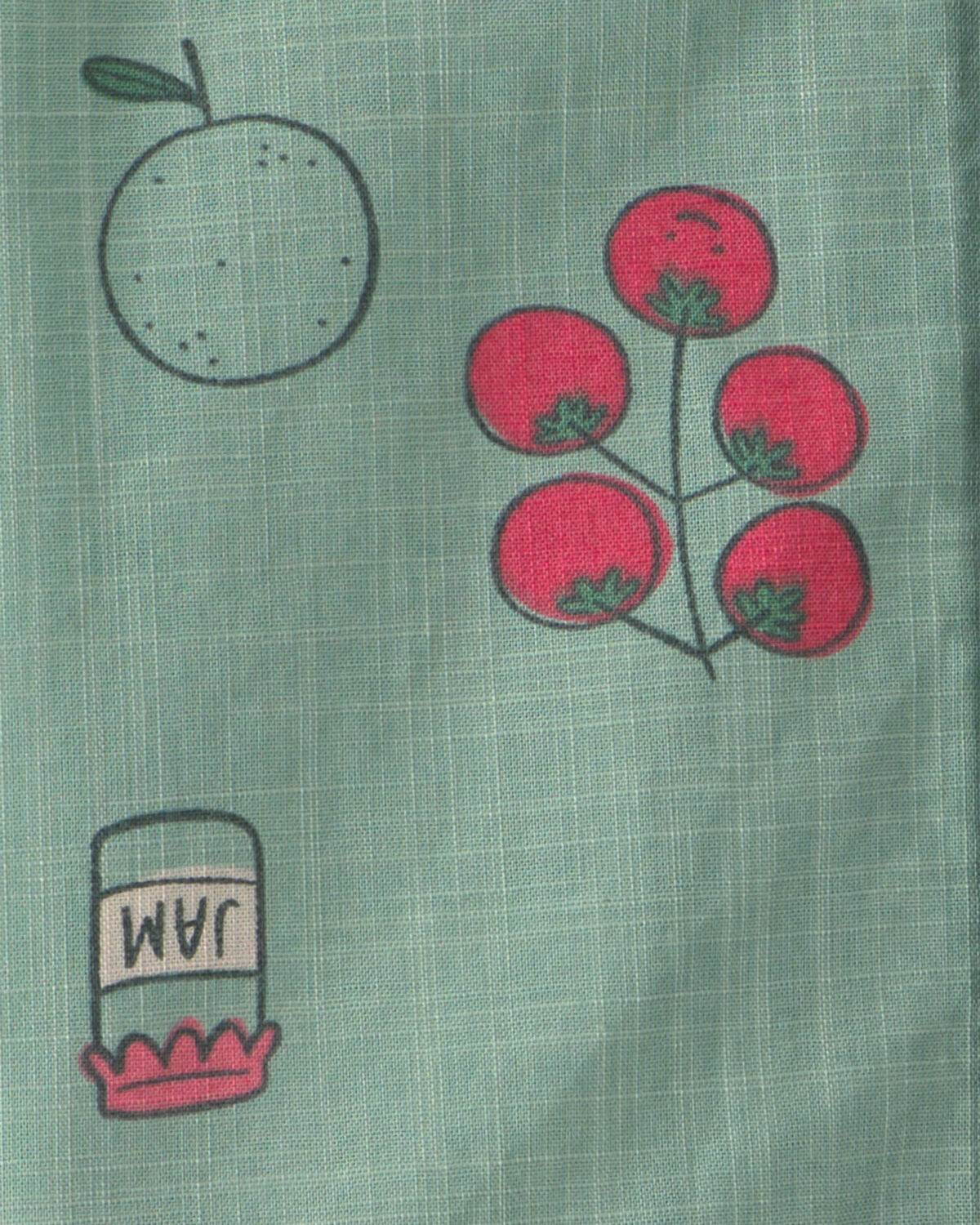 Baby Boy Veggie Fruit Short-Sleeve Button-Down Shirt - Green - Image 2
