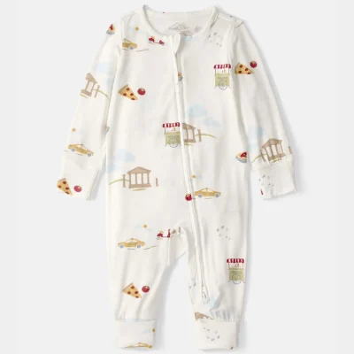 Baby Italy 2-Way Zip PurelySoft™ Sleep & Play Pajama - Cream