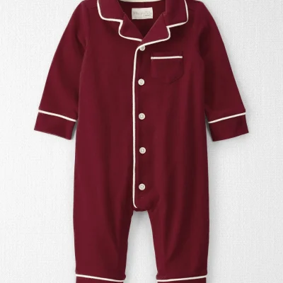 Baby Organic Cotton Coat Style Pajamas