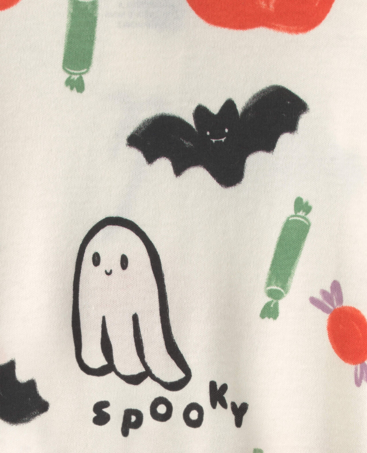 Baby Halloween 2-Way Zip 100% Cotton Sleep & Play Pajamas - Cream - Image 5